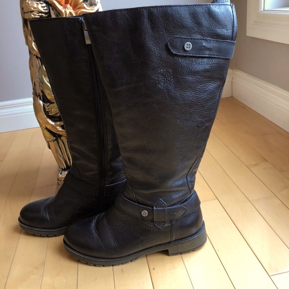 Naturalizer Women’s 6W, Comfort Wide Calf Leather Boots, EUC - Picture 4 of 11